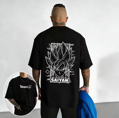 Saiyan Oversize Tee Negro
